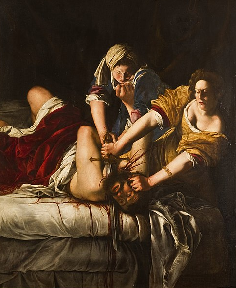 Judiht enthauptet den Holofernes von Artemisia Gentileschi